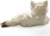 A plush toy cat lying on a white background. Náhľad obrázku produktu