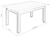 Furneo | Esstisch Ausziehbarer HERMES - 80x120/160 cm - Produktbild-Vorschau 7