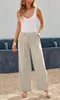 ASKSA Damen Anzughose Elegant High Waist Palazzo Hose Produktbild-Vorschau 5