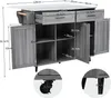 Sweiko 129x46(71)x91,5cm Esstischwagen /Anrichte mit Produktbild-Vorschau 20
