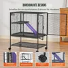 VEVOR 92x58x100cm Frettchenkäfig aus Metall, 2-stöckiger Produktbild-Vorschau 8