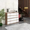 Comodino Wotan in legno di quercia/bianco opaco con 8 Anteprima dell’immagine prodotto 4