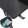 TRMLBE Gaming Tisch 160x60cm Gamingtisch Schwarz Produktbild-Vorschau 6