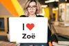 MuchoWow® Laptop Aufkleber Sticker Cover Ich liebe - Zoë - Produktbild-Vorschau 5