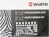 Würth Zebra Steckschlüssel 1/4 + 1/2 Zoll Sortiment 6-kant Produktbild-Vorschau 6