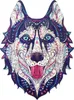 Dřevěné ekologické puzzle 123 Snow husky A3 Náhled obrázku produktu 7