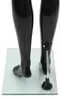 vidaXL Ženská figurína so sklenenou základňou čierna 175 cm Náhľad obrázku produktu 5