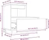 vidaXL Nočný stolík 60x34x51 cm z masívneho dreva borovice Náhľad obrázku produktu 7