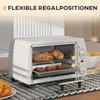 HOMCOM Mini Backofen 10 Liter 750W Kleiner Elektrobackofen, Produktbild-Vorschau 5