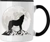Trendation - Wolf Tasse Geschenk Wolf Im Mondlicht Produktbild-Vorschau 1