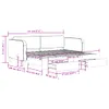 vidaXL Lit de jour extensible avec tiroirs Crème 90x200 cm Voir les images du produit 8