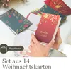 14 Weihnachtskarten mit Umschlag Set - Adventskarten A6 - Produktbild-Vorschau 2