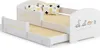 KOBI Letto singolo con rotelle Luk 160x80 Anteprima dell’immagine prodotto 1