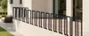 Ikodm 85cm U-Form Treppengeländer Schwarz Ovalrohr Handlauf Produktbild-Vorschau 9