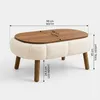 Hanah Home, kvalitný konferenčný stolík (3 časti) – dub Náhľad obrázku produktu 3