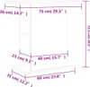 vidaXL Stojak pod akwarium dąb wędzony 75x36x72,5 cm Podgląd zdjęcia produktu 8