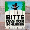 Bitte das Tor schließen Metallschild in 15x20 cm mit Produktbild-Vorschau 7