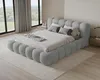 Chilly Möbel Design Polsterbett Stone 180x200 cm Samt Grau Produktbild-Vorschau 3