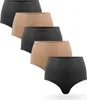 Slip basic da donna a vita alta "nero/beige", confezione da Anteprima dell’immagine prodotto 1
