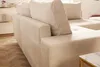 Elegante Wohnlandschaft KENT 220cm champagner beige Samt Produktbild-Vorschau 9