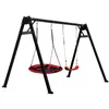Potenza Doppelschaukel 250x207 cm mit Nestschaukel & Sitz, Produktbild-Vorschau 1