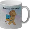 Endlich Schulkind Löwe Glitzer-Kaffeebecher für die Produktbild-Vorschau 1