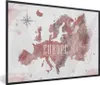 MuchoWow® MuchoWow® Gerahmtes Poster Karte - Europa - Produktbild-Vorschau 1