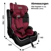 XOMAX HC02S Kindersitz ISOFIX 9–36kg Gruppe 1/2/3 | ECE Produktbild-Vorschau 6