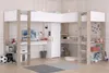 Lit d'angle double avec espace de rangement & bureau - 2 x Voir les images du produit 2