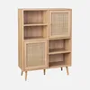 sweeek - Anrichte mit Rattan-Geflecht und Holzdekor, 4 Produktbild-Vorschau 1