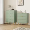 Komoda z ryflowanym frontem 4 szuflady szafka nocna do Podgląd zdjęcia produktu 3