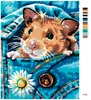 Zuty - Malen nach Zahlen - HAMSTER MIT MARGERITE, 40x50 cm, Produktbild-Vorschau 3