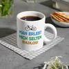 Man erlebt mich selten radlos Kaffeebecher mit Rennrad Produktbild-Vorschau 8