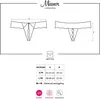 Obsessive - String ouvert à l'entrejambe Miamor - Noir Voir les images du produit 11