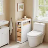 SoBuy meuble salle de bain bas étroit meuble de rangement Voir les images du produit 4