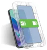 A screen protector installation guide for a smartphone. Produktbild-Vorschau