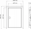 Revisionsklappe Metall Revisionstür FEINZ 25x30 cm - Weiß - Produktbild-Vorschau 2