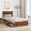 Bettrahmen mit Kopfteil Altholz 90 x 200 cm Holzwerkstoff Produktbild-Vorschau 3