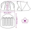 vidaXL Tenda da pesca 4 persone marrone impermeabile Anteprima dell’immagine prodotto 5