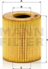 A product shot of an oil filter with dimension labels. Voir les images du produit