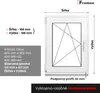 Suterénne okno Biele 400X800 mm s dvojitým zasklením (32 Náhľad obrázku produktu 2