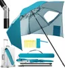 Faziango Strandschirm 210 cm Sonnenschirm mit UV Schutz Produktbild-Vorschau 1