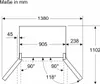 Americká chladnička BOSCH KFN96APEA (ekvivalent modelu Náhľad obrázku produktu 33