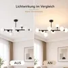 Lampada a soffitto a 8 luci, stile vintage, ideale per Anteprima dell’immagine prodotto 2