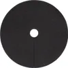 A black circular mulch mat with a hole in the center and a slit from the hole to the edge, shown from a top-down perspective. Produktbild-Vorschau
