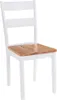 vidaXL Chaises de salle à manger 2 pcs. Blanc Bois massif Voir les images du produit 2