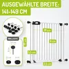 Bomi Treppenschutzgitter ohne Bohren, 141-149 cm, flacher Produktbild-Vorschau 2