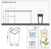 LECHUZA plantpot CUBICO, kleur: leigrijs, 30 liter | Productafbeelding-voorbeeld 29