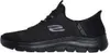 A black Skechers shoe shown from the side. Náhled obrázku produktu