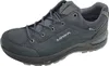 A single black and gray Lowa Renegade Evo Gtx Lo hiking shoe is shown against a white background. Voir les images du produit